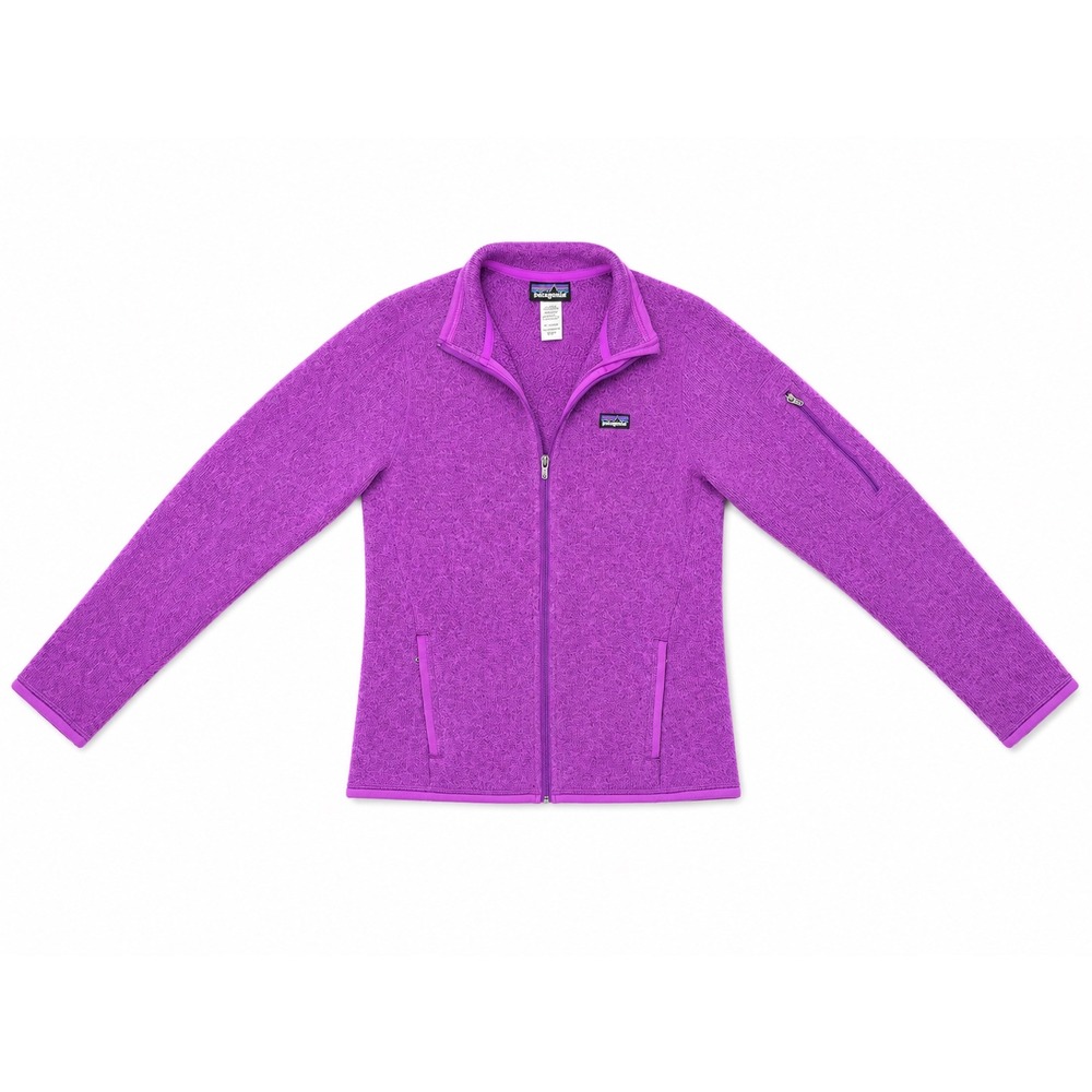 Patagonia Better Sweater Full Zip Fleece Jacket Women's Small Heathered Purple